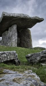 The Burren, County Clare, Ireland. The Burren and Cliffs of Moher UNESCO Global Geopark.