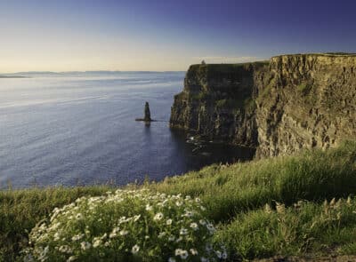 The Cliffs of Moher, on Clares Wild Atlantic Way, is Irelands favourite natural attraction  with stunning views. Sunsets are special.