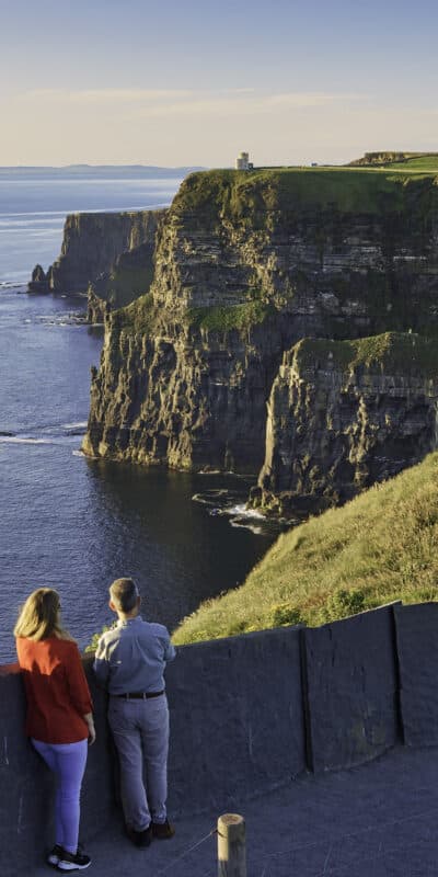 The Cliffs of Moher, on Clares Wild Atlantic Way, is Irelands favourite natural attraction  with stunning views. Sunsets are special.