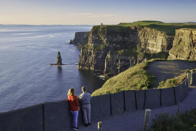 The Cliffs of Moher, on Clares Wild Atlantic Way, is Irelands favourite natural attraction  with stunning views. Sunsets are special.