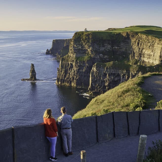 The Cliffs of Moher, on Clares Wild Atlantic Way, is Irelands favourite natural attraction  with stunning views. Sunsets are special.